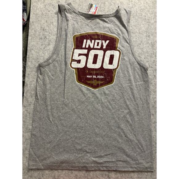 Indy 500 Mens Logo Print Tank Top Sz Medium Mens Brand New - Picture 4 of 4